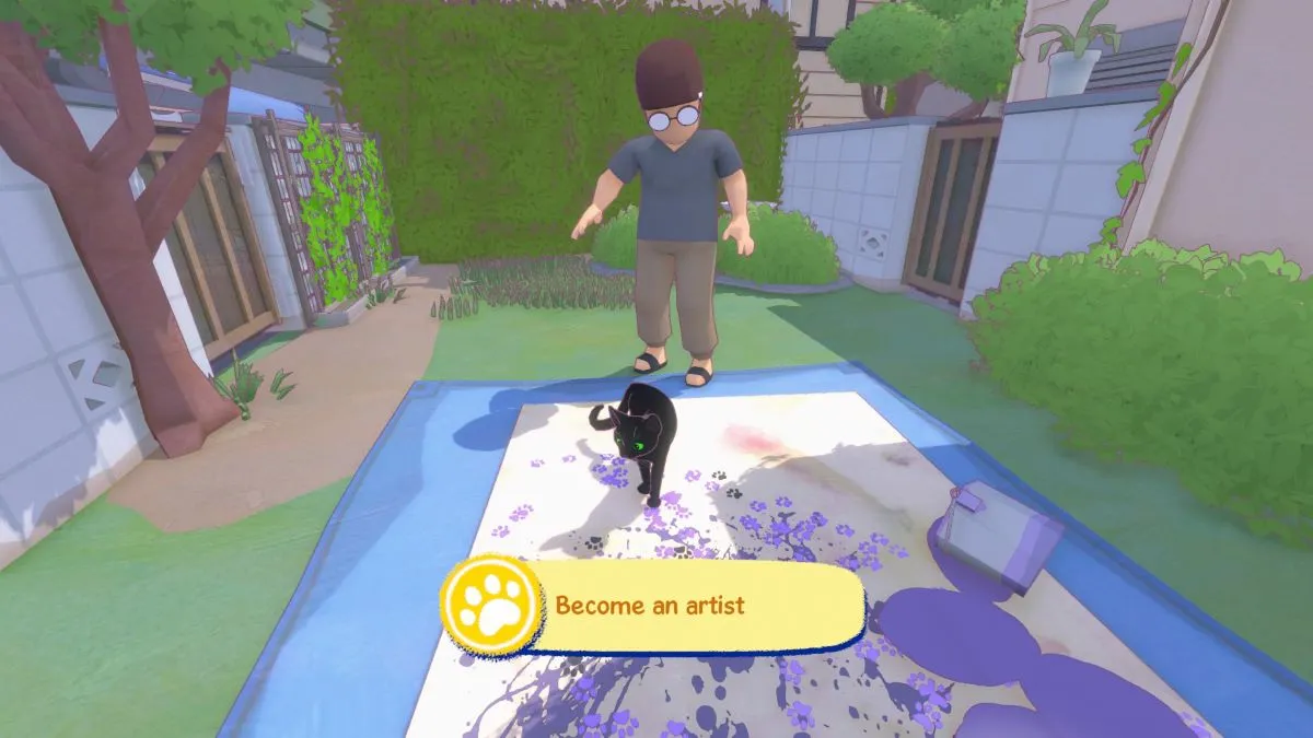 Player earns the Become An Artist achievement in Little Kitty Big City