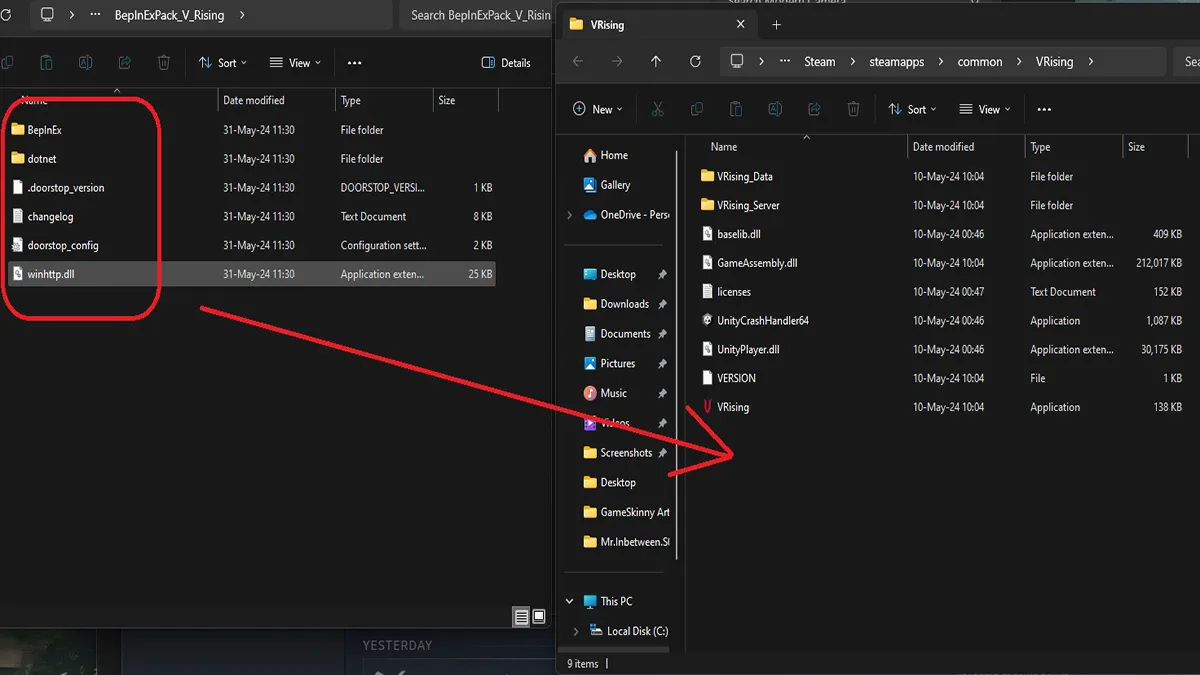 how to install modern camera in v rising