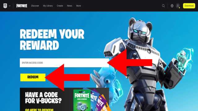 How to redeem Fortnite codes