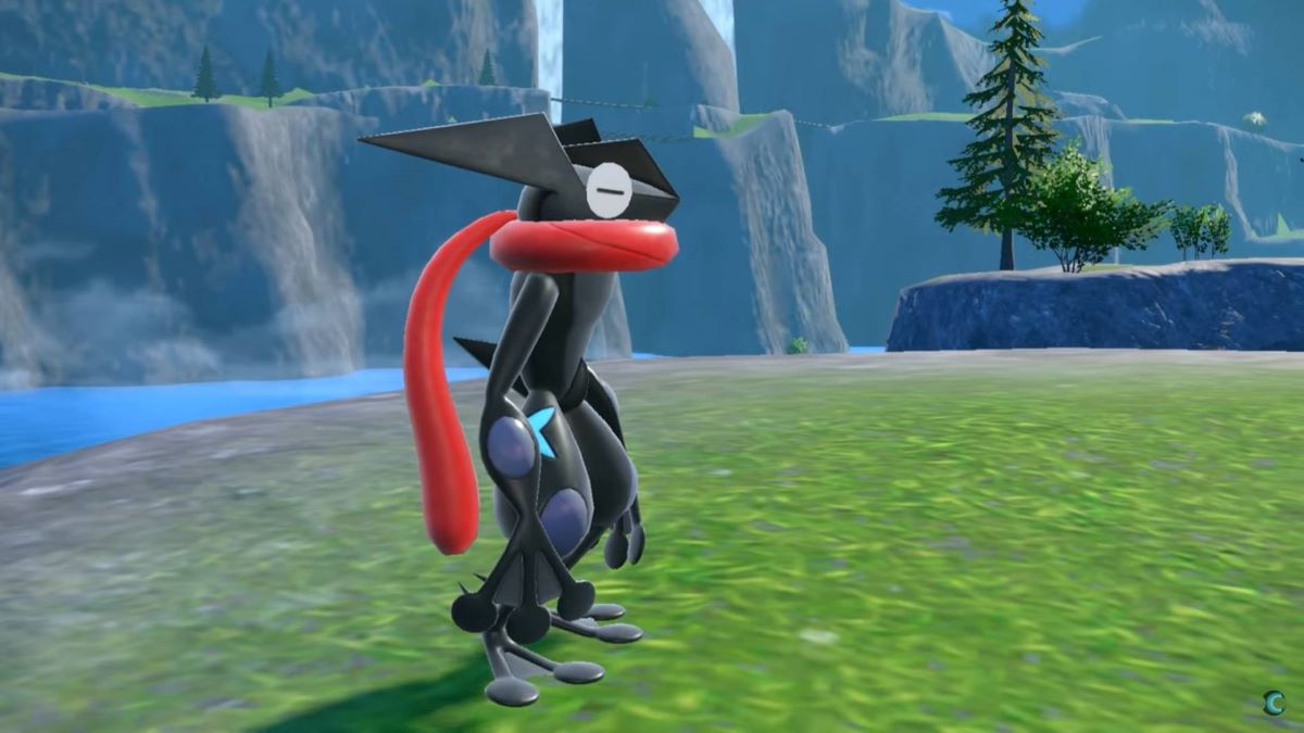 Shiny Greninja in Pokemon Scarlet & Violet