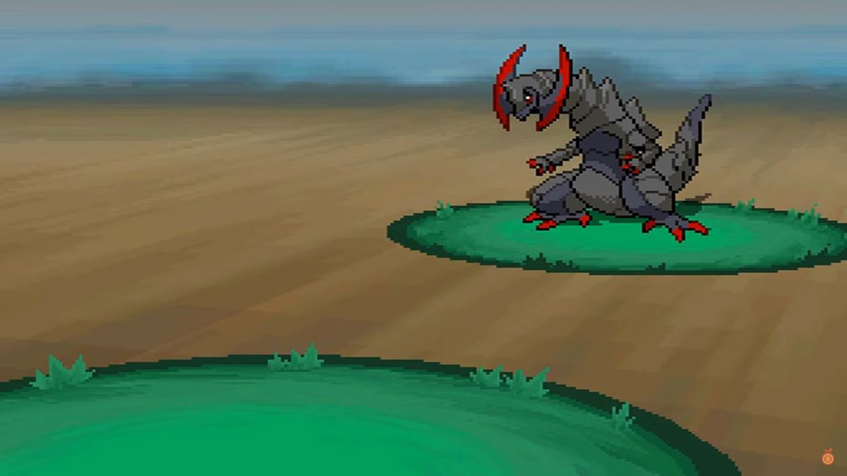 Player encounters a shiny Haxorus in Pokemon Black 2 & White 2