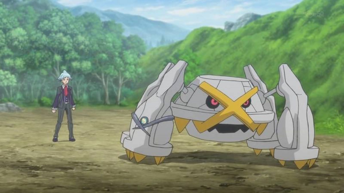 Steven Stone's shiny Metagross in the Pokemon animated series